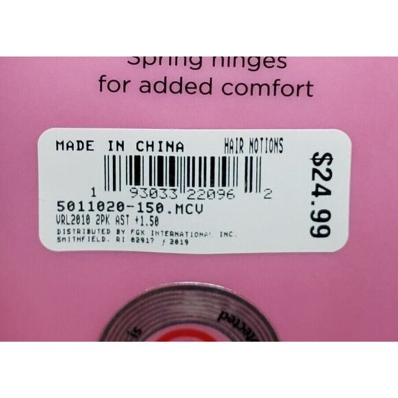 Foster Grant Doubles 2 Pack FGX +1.50 Hair Notions Designer Reading Glasses - Picture 6 of 10